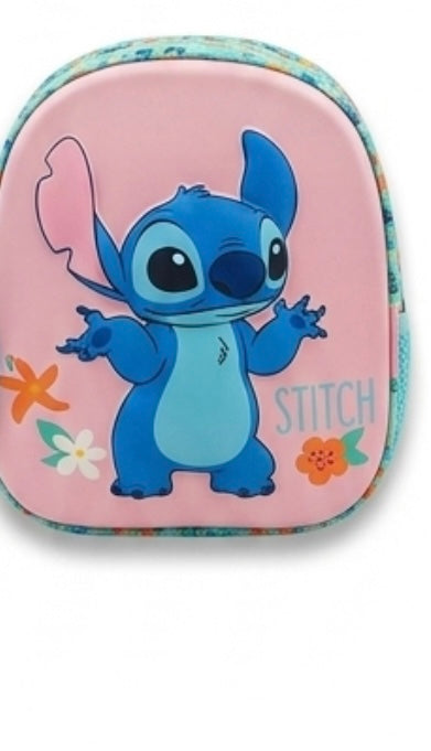 Mochila Infantil Stitch Rosa