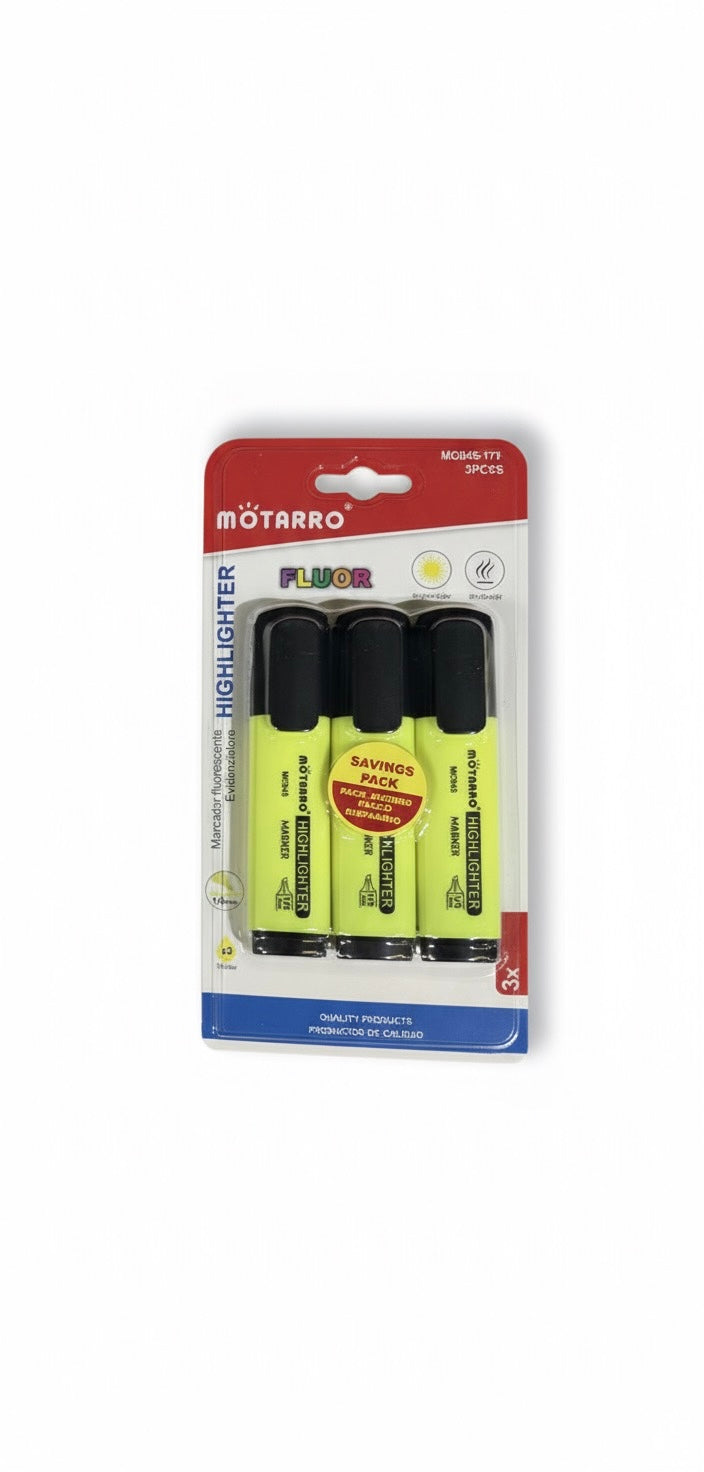 Set de 3 Subrayadores Fluorescentes