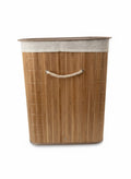 Cesto de ropa de bambú