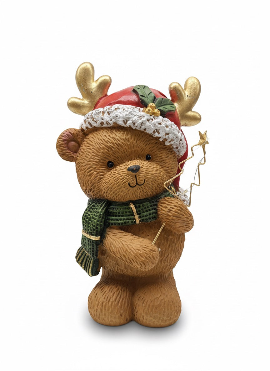 Colección Figuras de Oso Navideño