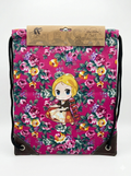 Bolsa de cuerdas estampado traje fallera