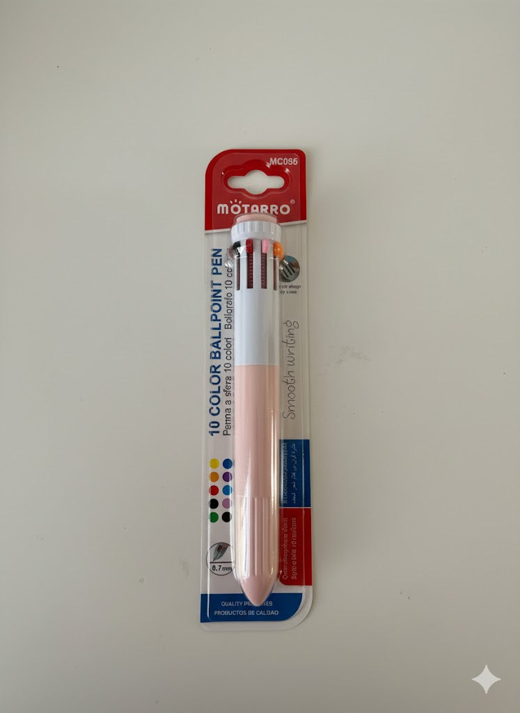 Bolígrafo de 10 colores