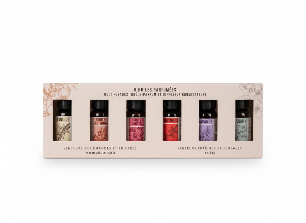 Set de 6 Aceites Perfumados Aromáticos