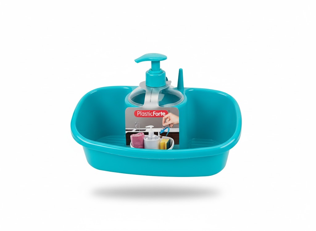 Dispensador de Jabón y Organizador de Fregadero